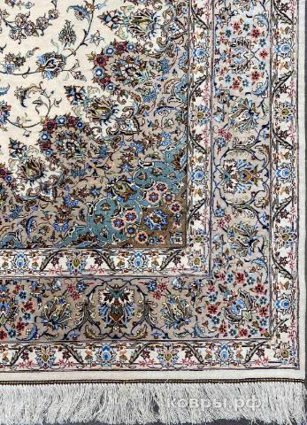 ковер ручной работы Шелковый Иранский ковер ручной работы Qum (Кум) 2.97x1.96 — фото 4