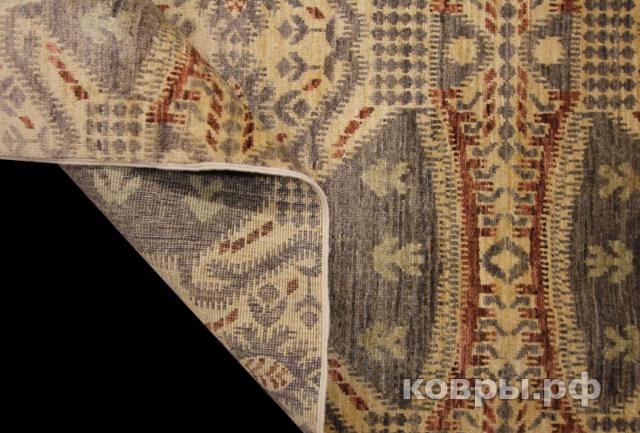 ковер ручной работы Шелковый Афганский ковер ручной работы Ikat (Икат) 2.41x1.74 — фото 8