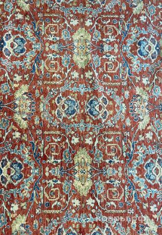 ковер ручной работы Шелковый Афганский ковер ручной работы Сhoubi Ziegler (Чуби зиглер) 7x4.94 — фото 6