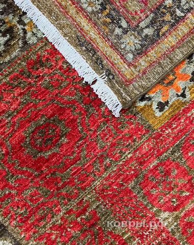 ковер ручной работы Шелковый Афганский ковер ручной работы Сhoubi (Чуби) 2.95x2.47 — фото 5