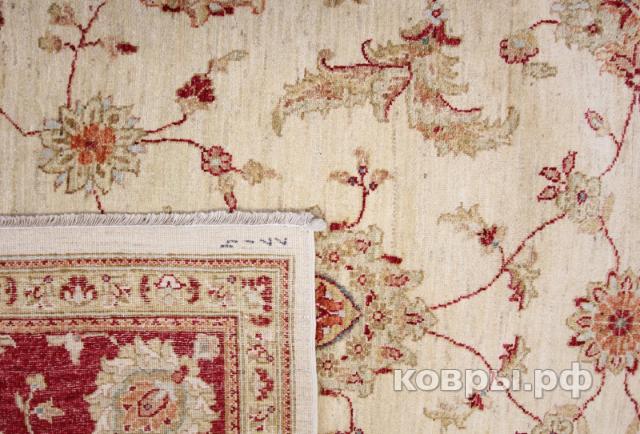 ковер ручной работы Шелковый Афганский ковер ручной работыСhoubi (Чуби)  3.42x2.47 — фото 4