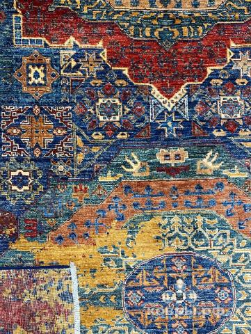 ковер ручной работы Шелковый Афганский ковер ручной работы Bidjar (Биджар) 3.46x2.68 — фото 4