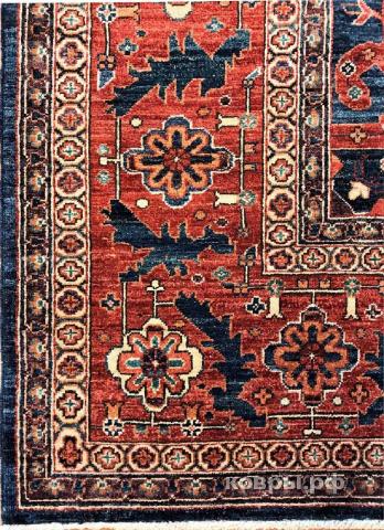 ковер ручной работы Афганский ковер ручной работы из шелка и шерсти Bidjar (Биджар) 3.63x2.77 — фото 4