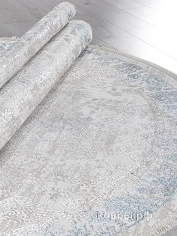 ковер Ковер ARDA EFSAN L252A CREAM SHRINK / BLUE FDY Овал — фото 3