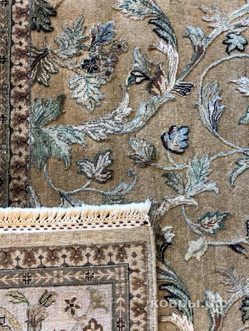 ковер ручной работы Индийский ковер ручной работы из шелка и шерсти Agra (Агра) 2.44x2.97 — фото 2