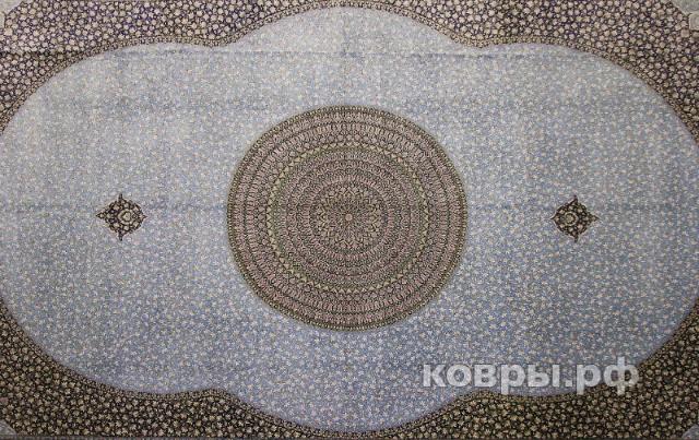 ковер ручной работы Шелковый Иранский ковер ручной работы Qum (Кум Майсуми) 5.1x3.47 — фото 5