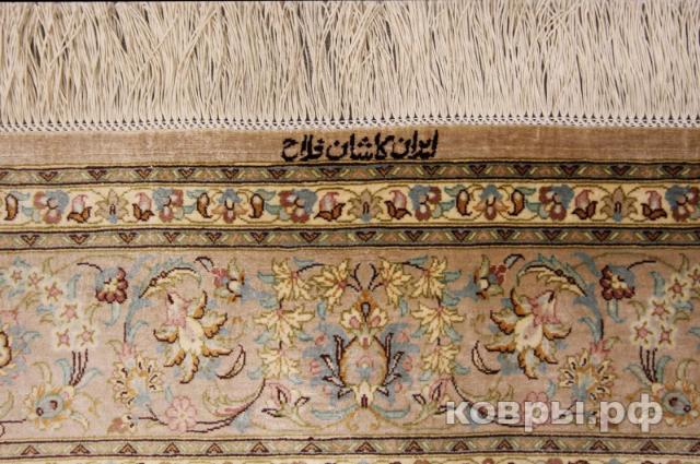 ковер ручной работы Шелковый Иранский ковер ручной работы Qum (Кум) 1.98x1.28 — фото 4