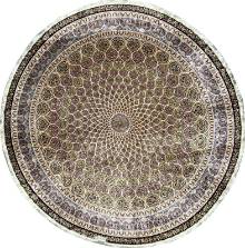 Шелковый Иранский ковер ручной работы Qum (Кум) 4x4