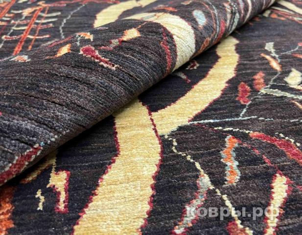 ковер ручной работы Шелковый Афганский ковер ручной работы Сhoubi (Чуби) 3.25x2.68 — фото 3