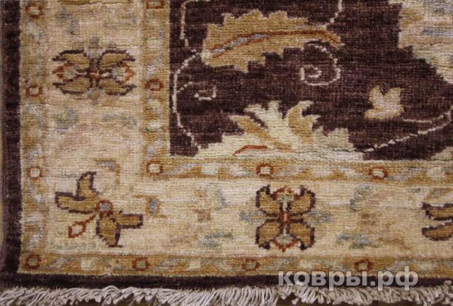 ковер ручной работы Шерстяной Афганский ковер ручной работы Сhoubi Ziegler (Чуби зиглер) 3.96x0.94 — фото 4