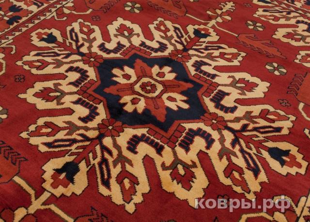 ковер ручной работы Пакистанский ковер ручной работы Меринос 1.55x1.9м — фото 11