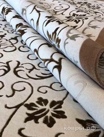 ковер ручной работы Китайский ковер ручной работы из шелка и шерсти 3.66x2.74 — фото 2