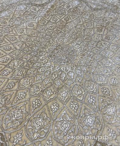 ковер ручной работы Индийский ковер ручной работы из шелка и шерсти Rajkumar (Ражкумар) 1.54x1.54 — фото 4