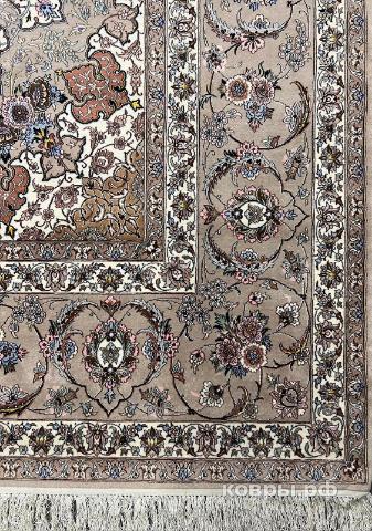 ковер ручной работы Иранский ковер ручной работы из шелка и шерсти Isfahan (Исфахан) 4.1x3.1 — фото 6
