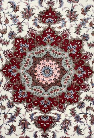 ковер ручной работы Иранский ковер ручной работы из шелка и шерсти Tabriz (Табриз Тагизаде) 2x2 — фото 4