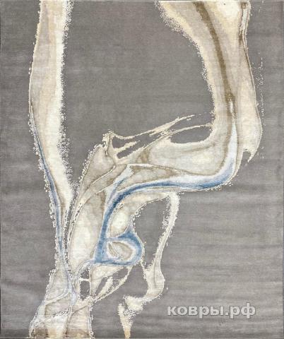 ковер ручной работы Индийский ковер ручной работы из шелка и шерсти 3.01x2.45 — фото 2