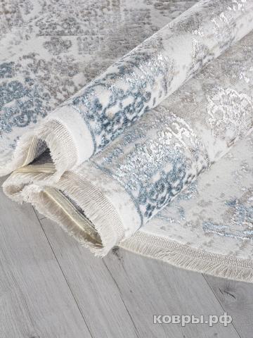 ковер Ковер ARDA EFSAN L252A CREAM SHRINK / BLUE FDY Овал — фото 4