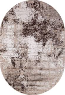 Ковер ARMINA 04047B DARK BROWN Овал
