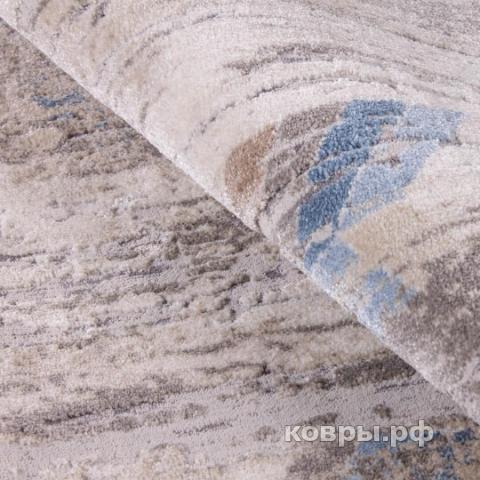 ковер OZKAPLAN Kalahari W9732 L.BEIGE / L.BLUE овал — фото 2