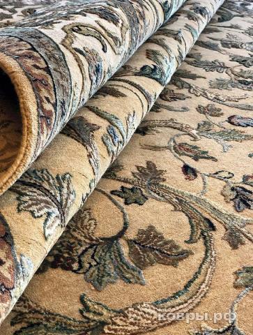 ковер ручной работы Индийский ковер ручной работы из шелка и шерсти Agra (Агра) 2.44x2.97 — фото 3