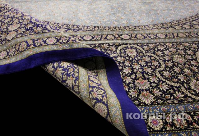 ковер ручной работы Шелковый Иранский ковер ручной работы Qum (Кум Майсуми) 5.1x3.47 — фото 6