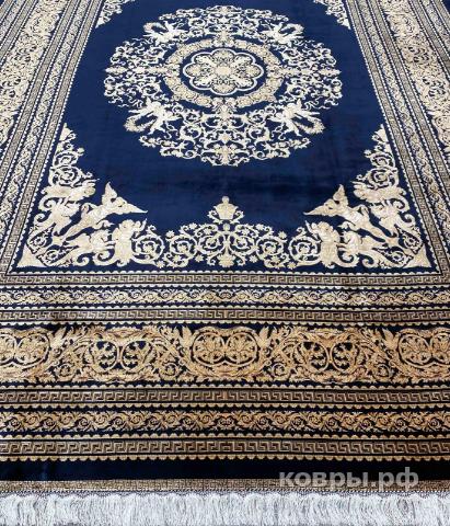 ковер ручной работы Шелковый Иранский ковер ручной работы Qum (Кум) 4x3 — фото 4