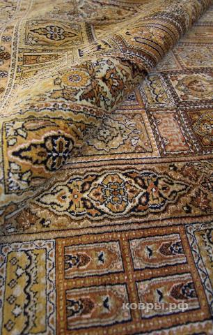 ковер ручной работы Шелковый Индийский ковер ручной работы Kashmir (Кашмир Хешти)2.19x1.49 — фото 2