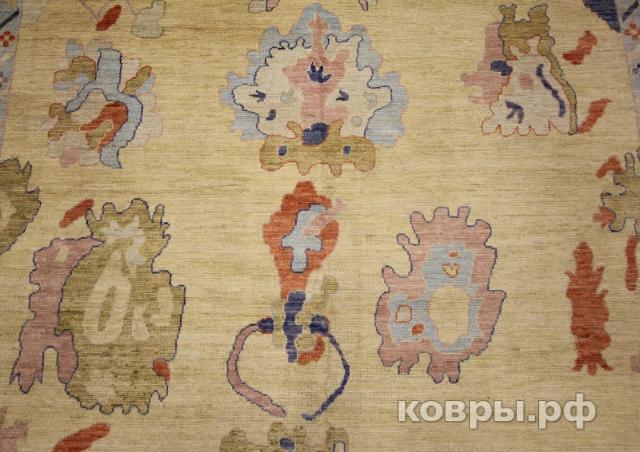 ковер ручной работы Шелковый Афганский ковер ручной работы Oushak (Ушак) 4.26x3.08 — фото 2