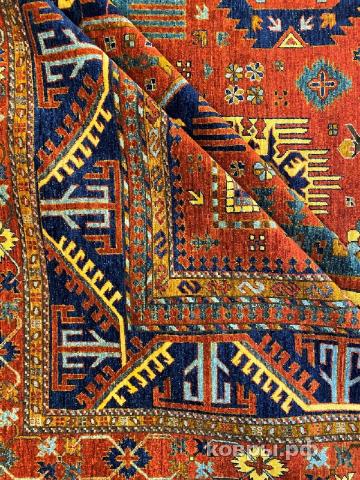 ковер ручной работы Шелковый Афганский ковер ручной работы Сhoubi (Чуби файн) 4.97x3.96 — фото 4