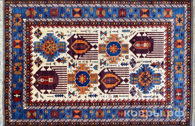 ковер ручной работы Шелковый Афганский ковер ручной работы Temir Baluch (Темир Балуч) 2.9x2.06