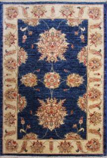 Афганский ковер ручной работы из шелка и шерсти Сhoubi (Чуби) 1.2x0.8