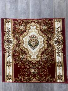 Коврик № 1736,бордовый,размер 1 на 1 метр