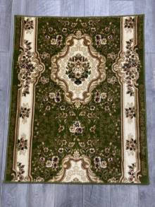 Коврик № 1799,зеленый,размер 1 на 1,25 метра