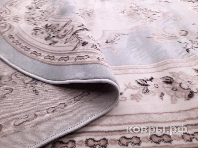 ковер Merinos Valencia Deluxe 4015 l.blue-brown овал — фото 7