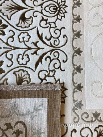 ковер ручной работы Китайский ковер ручной работы из шелка и шерсти 3.66x2.74 — фото 3