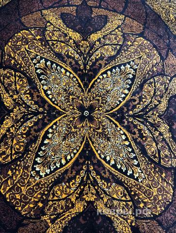 ковер ручной работы Шелковый Иранский ковер ручной работы Qum (Кум) 1.5x0.97 — фото 4