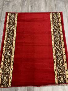Коврик № 672, бордовый,размер 1,2 на 1,4 метра