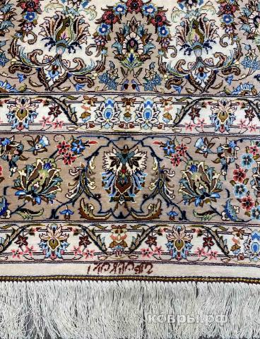 ковер ручной работы Шелковый Иранский ковер ручной работы Qum (Кум) 2.97x1.96 — фото 6