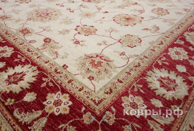 ковер ручной работы Шелковый Афганский ковер ручной работыСhoubi (Чуби)  3.42x2.47 — фото 6