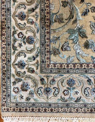 ковер ручной работы Индийский ковер ручной работы из шелка и шерсти Agra (Агра) 2.44x2.97 — фото 4