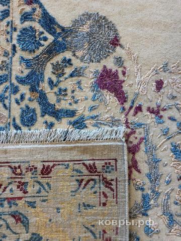 ковер ручной работы Индийский ковер ручной работы из шелка и шерсти Rajkumar (Ражкумар) 3.05x2.49 — фото 2