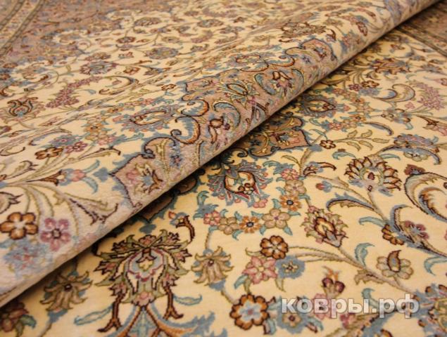 ковер ручной работы Шелковый Иранский ковер ручной работы Qum (Кум) 1.98x1.28 — фото 6