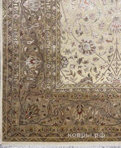 ковер ручной работы Индийский ковер ручной работы из шелка и шерсти 4.46x3.02 — фото 2