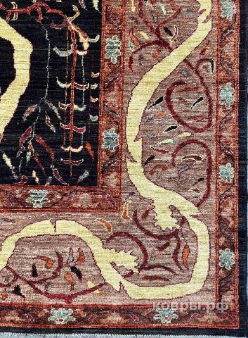 ковер ручной работы Шелковый Афганский ковер ручной работы Сhoubi (Чуби) 3.25x2.68 — фото 5