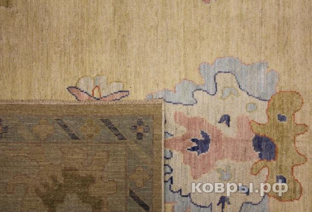 ковер ручной работы Шелковый Афганский ковер ручной работы Oushak (Ушак) 4.26x3.08 — фото 3