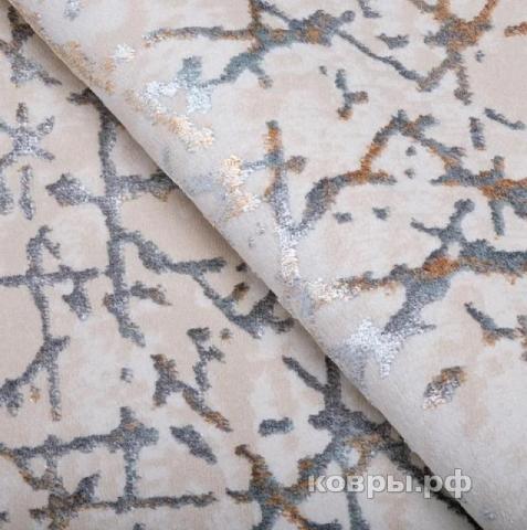 ковер Ковер Karmen hali Ascona 4324B BEJ FLOS / BEJ FLOS круг — фото 2