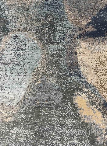 ковер ручной работы Индийский ковер ручной работы из шелка и шерсти 3.68x2.73 — фото 3