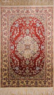 Шелковый Китайский ковер ручной работы 300 lines (300 линий) 0.93x0.63 Шелковый Китайский ковер ручной работы 300 lines (300 линий) 0.93x0.63