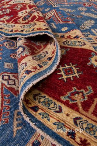 ковер ручной работы Пакистанский ковер ручной работы Казах 2.74x3.66м — фото 9