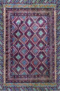 Афганский ковер ручной работы Мушвани 1.47x2.16м